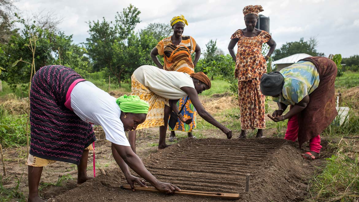 Mujeres agricultoras de Senegal, beneficiarias de un proyecto que les ofrece formación en gestión empresarial