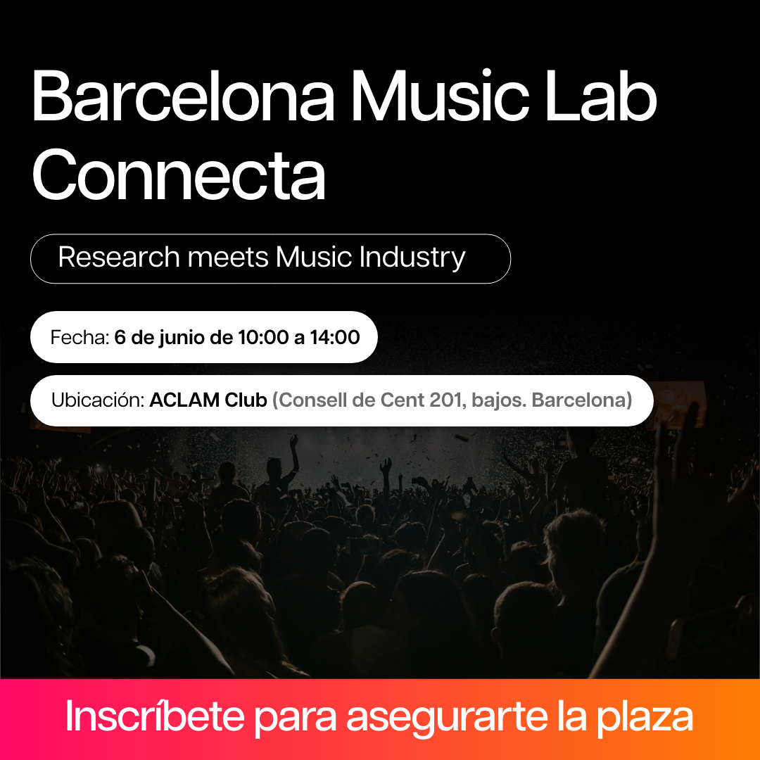 The UPF-BMAT Chair on AI & Music will be presented at the Barcelona Music Lab Connecta event.