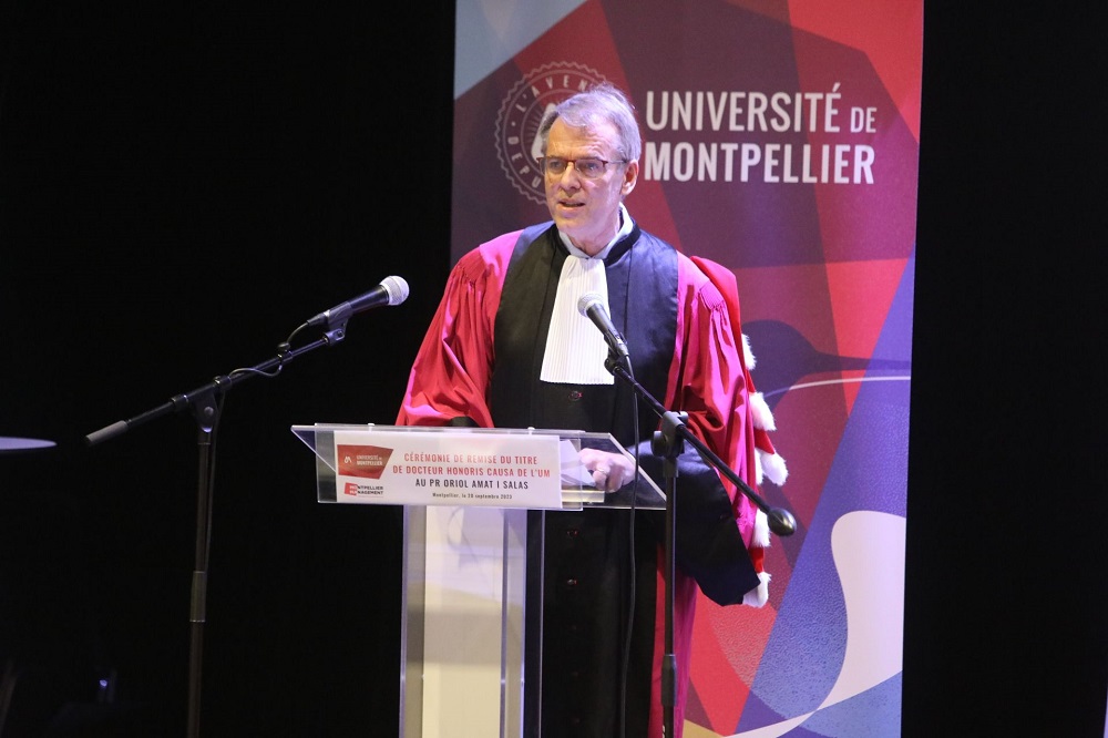 Oriol Amat ha estat investit doctor honoris causa per la Universitat de Montpeller