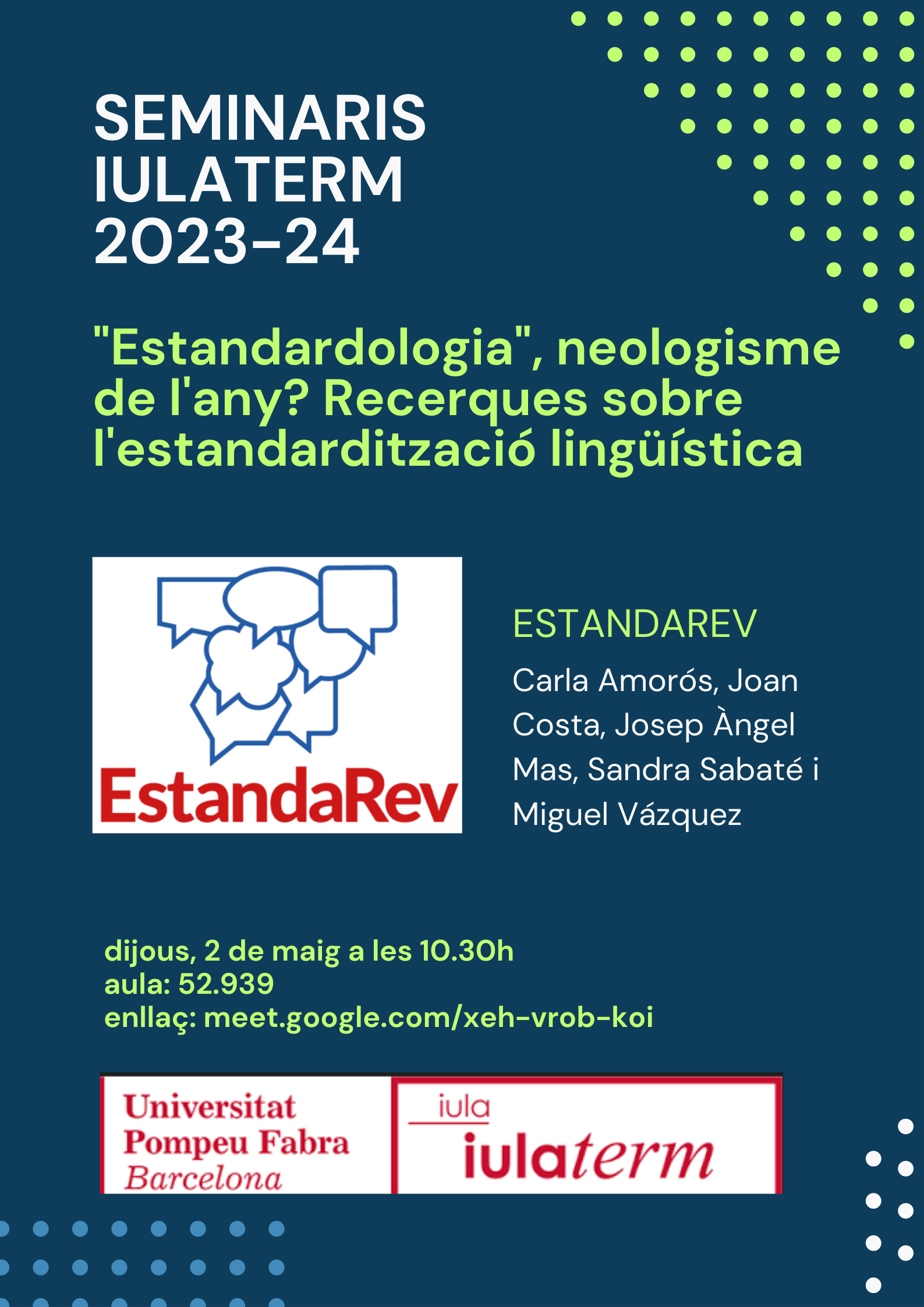 02/05/2024 Seminari d'IULATERM - EstandaRev