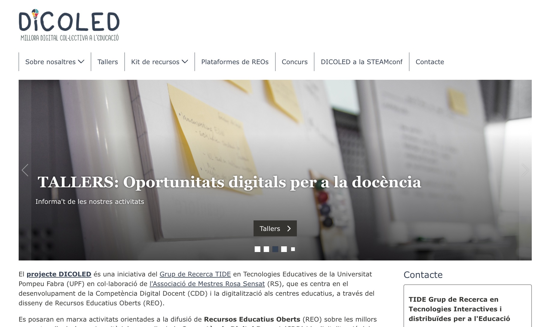 DICOLED project actively disseminating RemixED to teachers in Catalonia