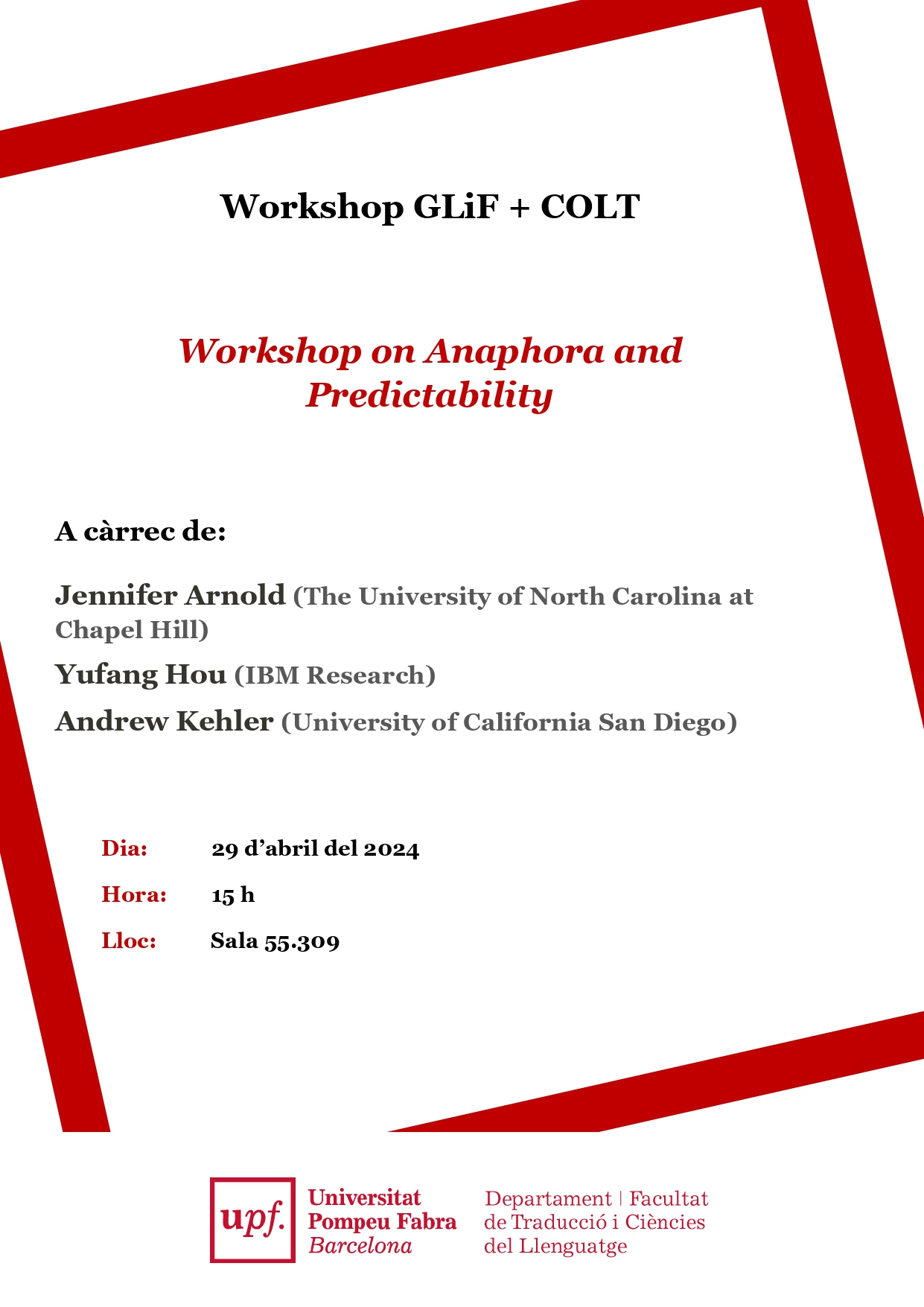 29/04/2024 Workshop on Anaphora and Predictability