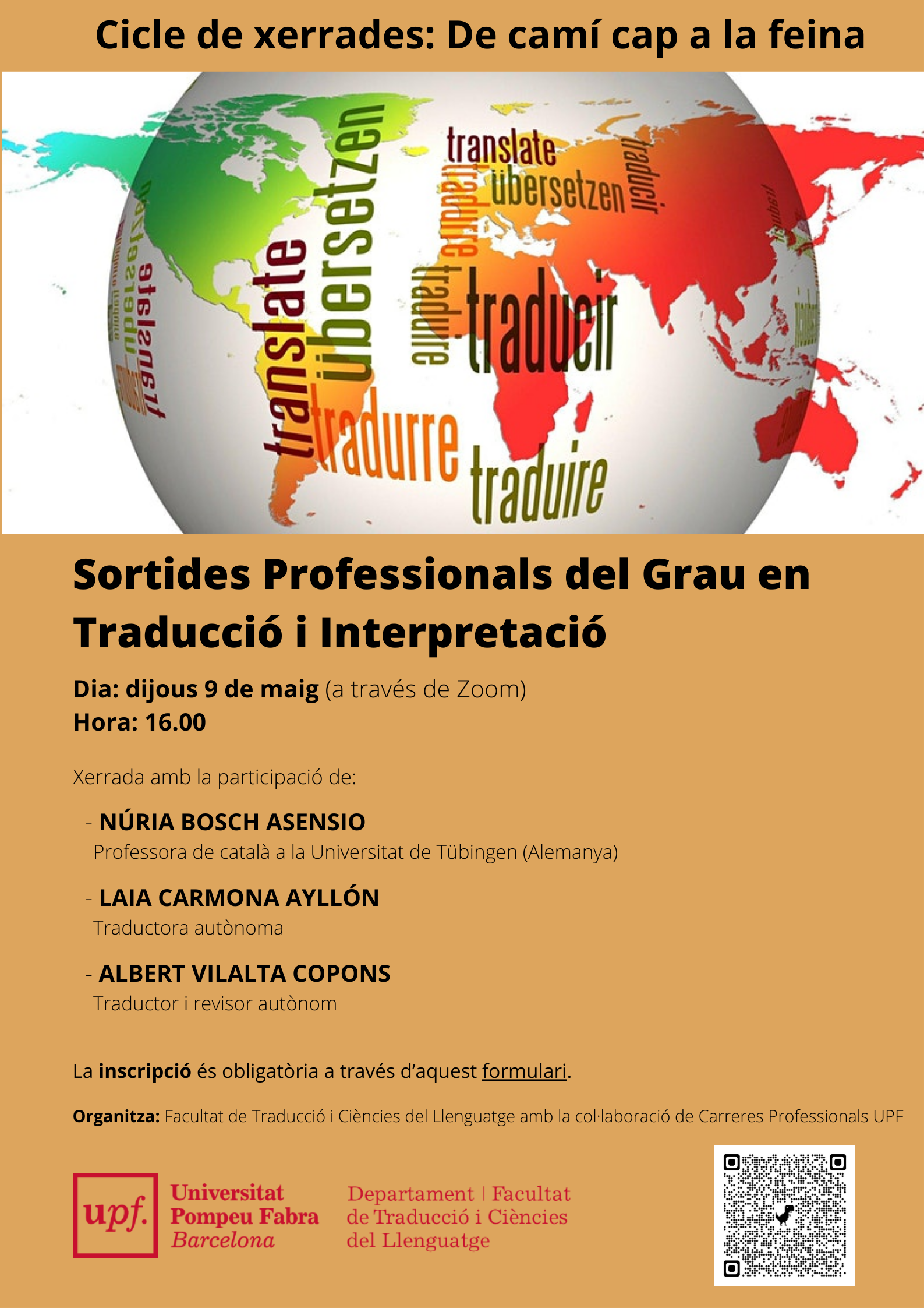 09/05/2024 Sortides Professionals del Grau en Traducció i Interpretació