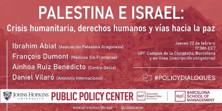 Acte 'Palestina i Israel: Crisi Humanitària, Drets Humans i Vies Cap a la Pau'