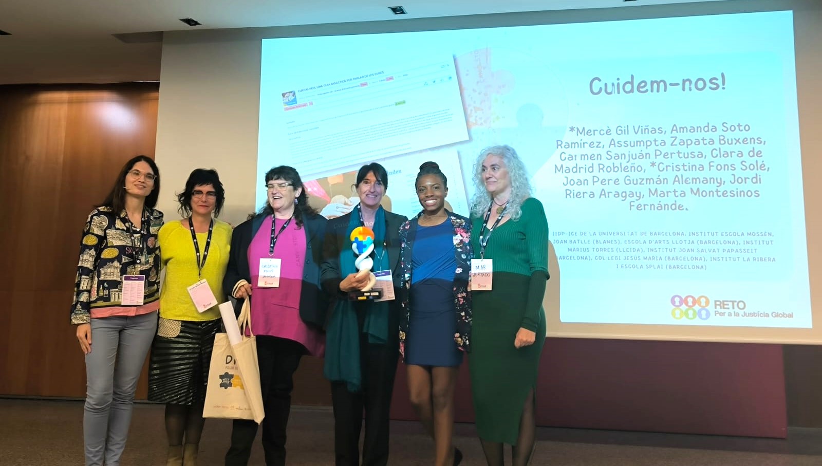 Un ampli grup de docents de Lleida, Girona i Barcelona, Premi DICOLED en la categoria de col·laboració entre centres