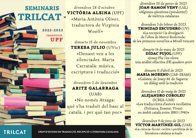 09/06/2023 Seminari TRILCAT, a càrrec de Víctor Martínez-Gil (UAB)