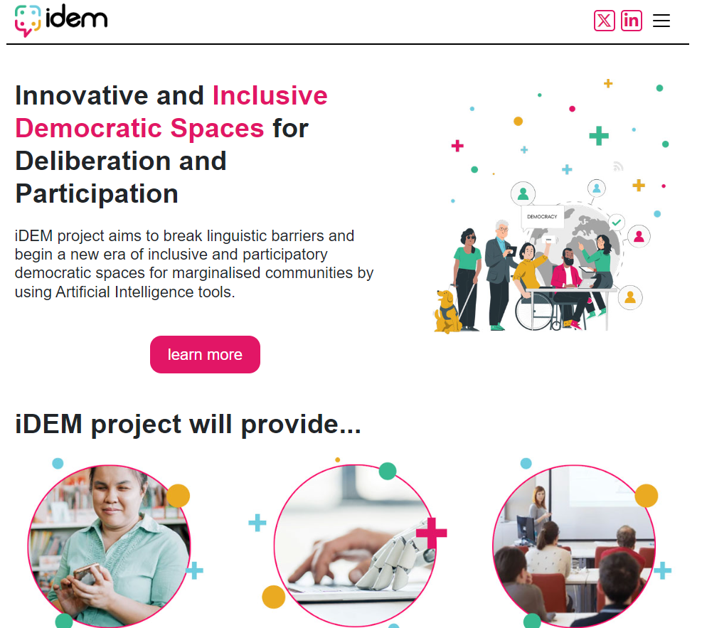 New Website iDEM Project HE