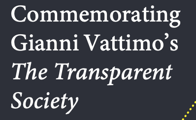 Journal of Italian Philosophy Special Issue on Vattimo