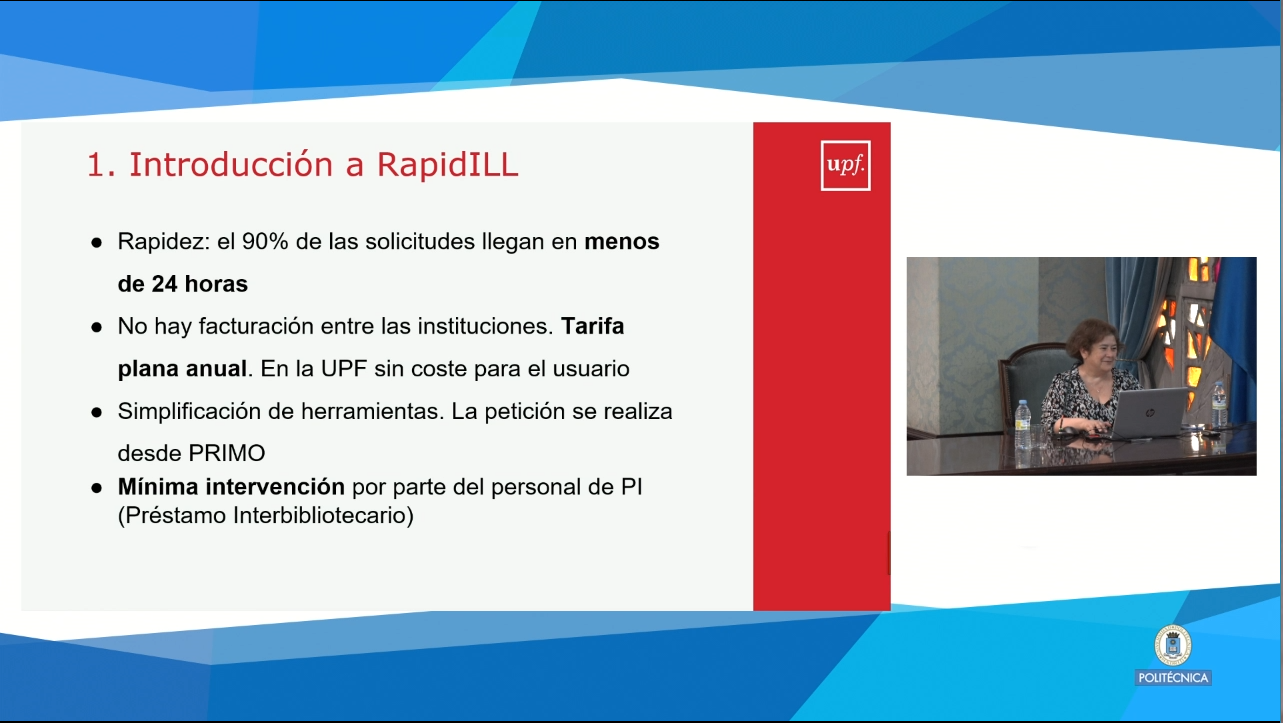 La Biblioteca presenta la implementació de RapidILL, el nou sistema d’obtenció de documents, a la Jornada EXPANIA