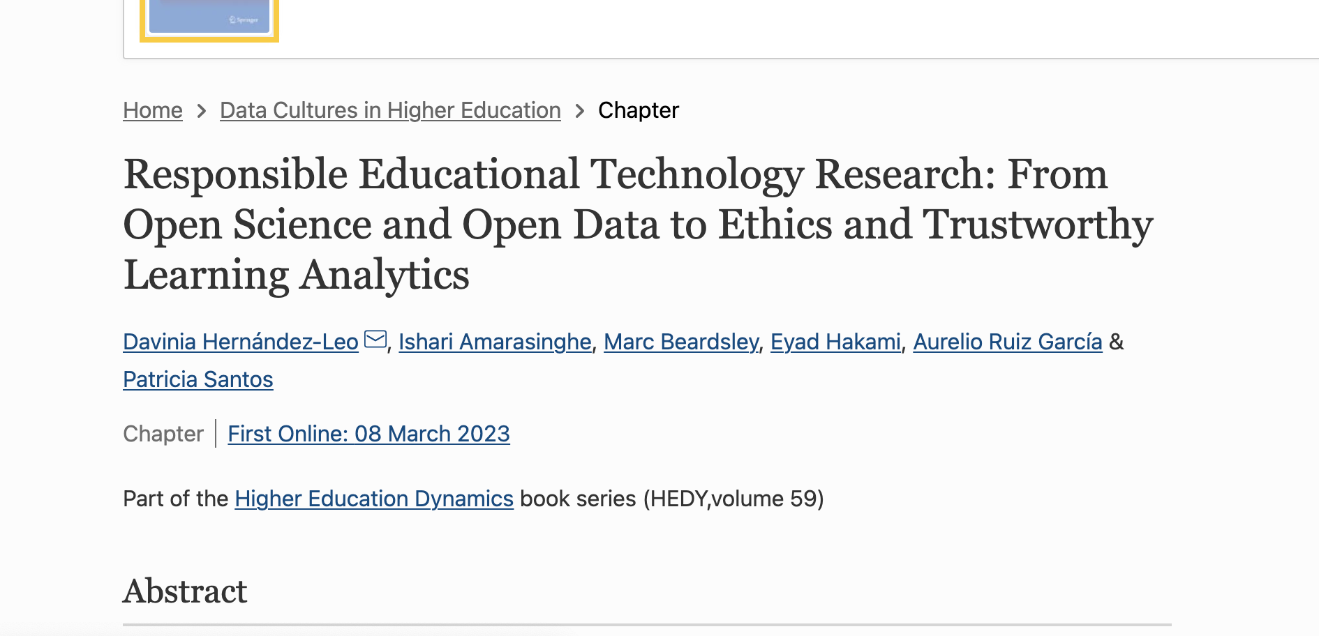 Responsible Educational Technology Research: From Open Science and Open Data to Ethics and Trustworthy Learning Analytics
