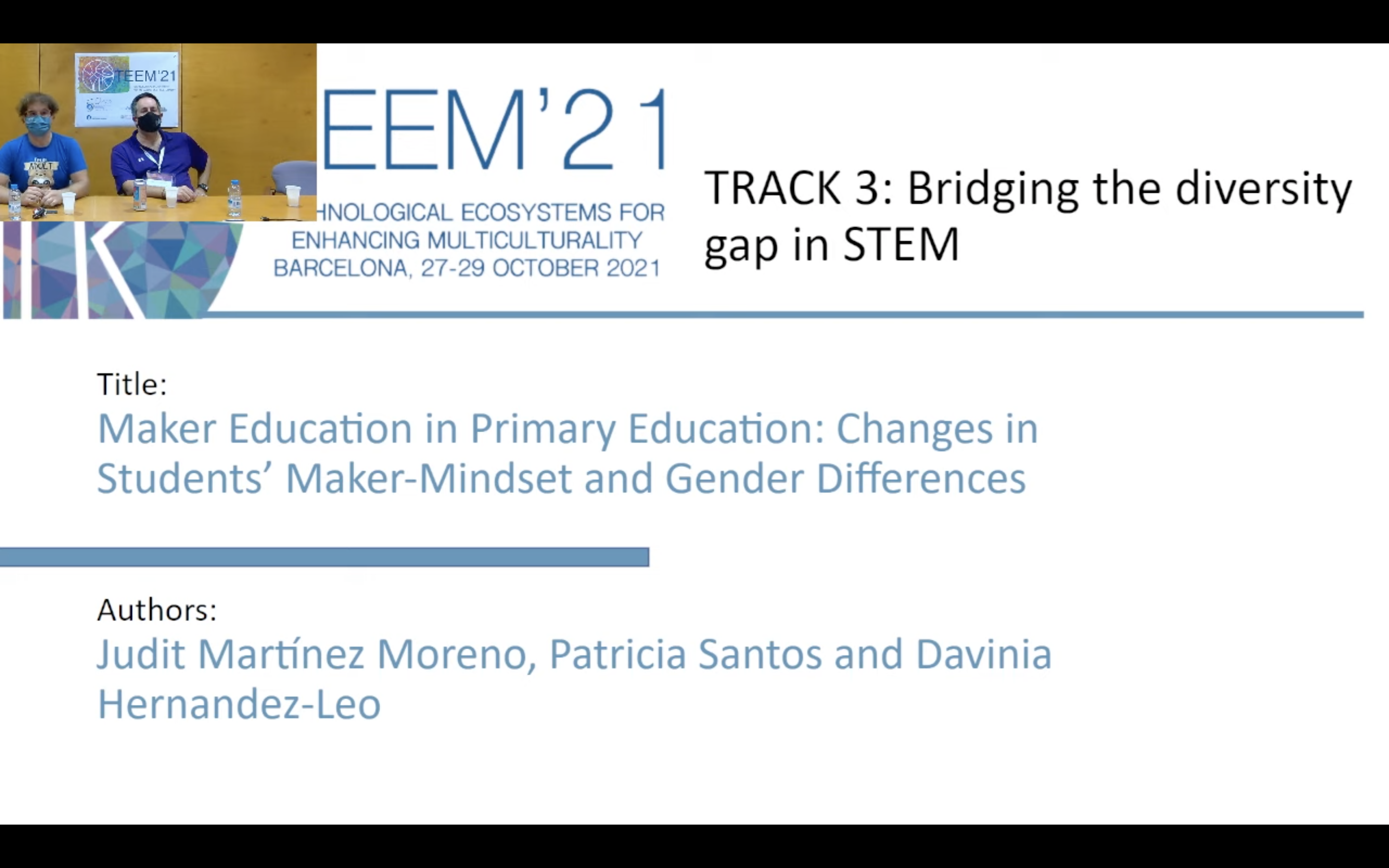Best paper award TEEM Track 3 ' 'Bridging the diversity gap in STEM´