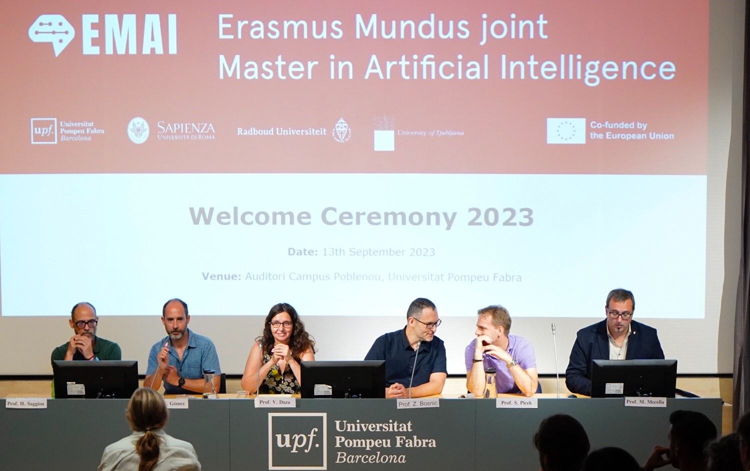 Empieza el primer Erasmus Mundus en Inteligencia Artificial liderado por la UPF, que se ha presentado hoy en el campus del Poblenou