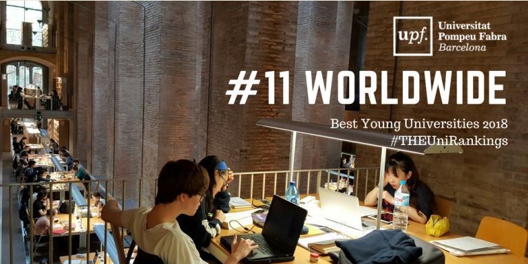 Estudiantes en la biblioteca del Depósito de las Aguas de la UPF