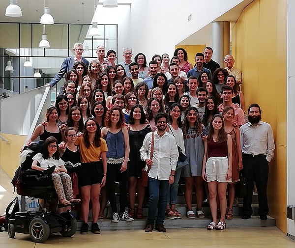 Foto de família de la promoció 14-18 de Biologia Humana