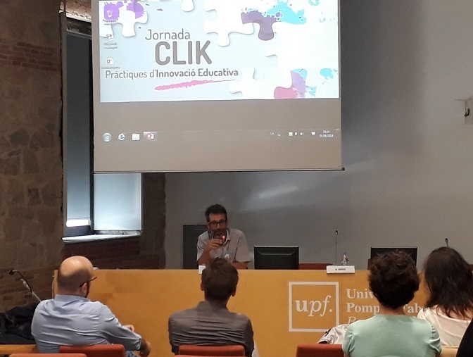 Ismael Palacín durante la jornada del CLIK