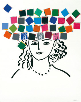 Cartell del curs acadèmic 2010-2011, obra de Manolo Valdés