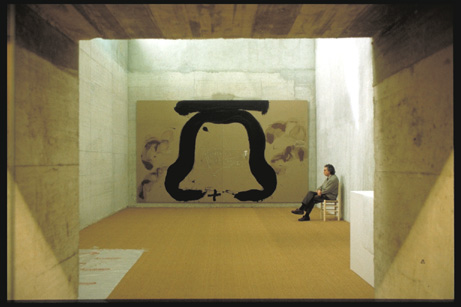 Tàpies, en la Sala de Reflexión