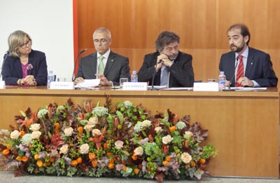 D'esquerra a dreta: Núria Basi, Jaume Casals, Antoni Castellà i Gerard Ardanuy