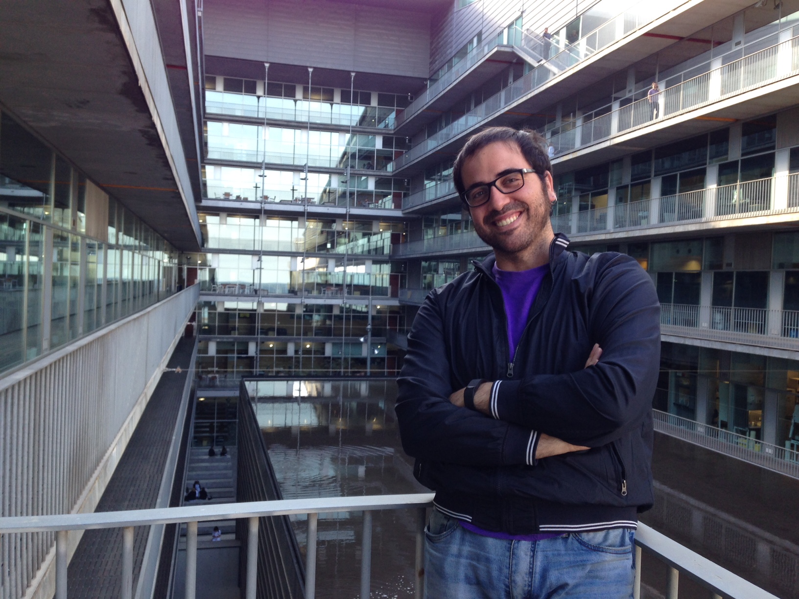 Carlos Toscano al Parc de Recerca Biomèdica de Barcelona