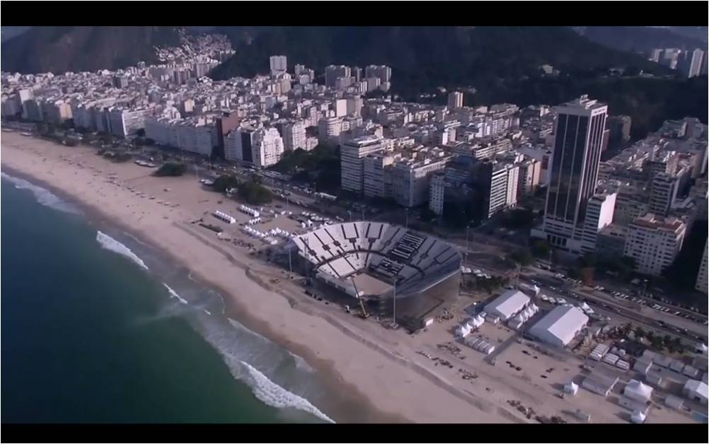 Fotograma d'un estadi esportiu de Rio de Janeiro extret del TN de TV3 emès el 27 de juliol