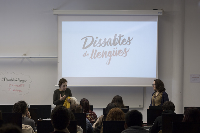 Sessió de la 1a. edició dels Dissabtes de Llengües
