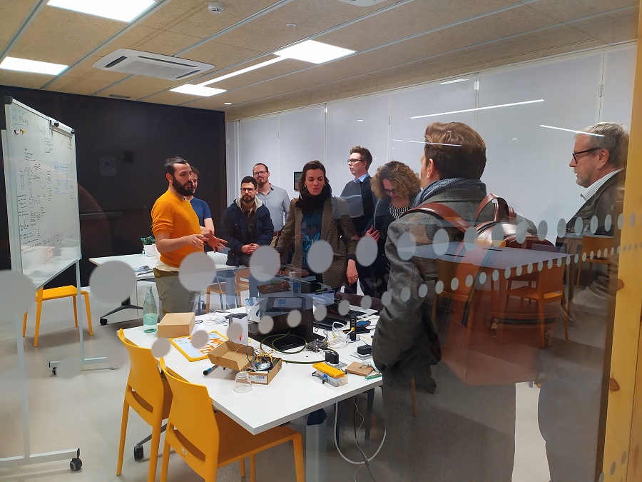 Visita al Área Tallers del campus del Poblenou