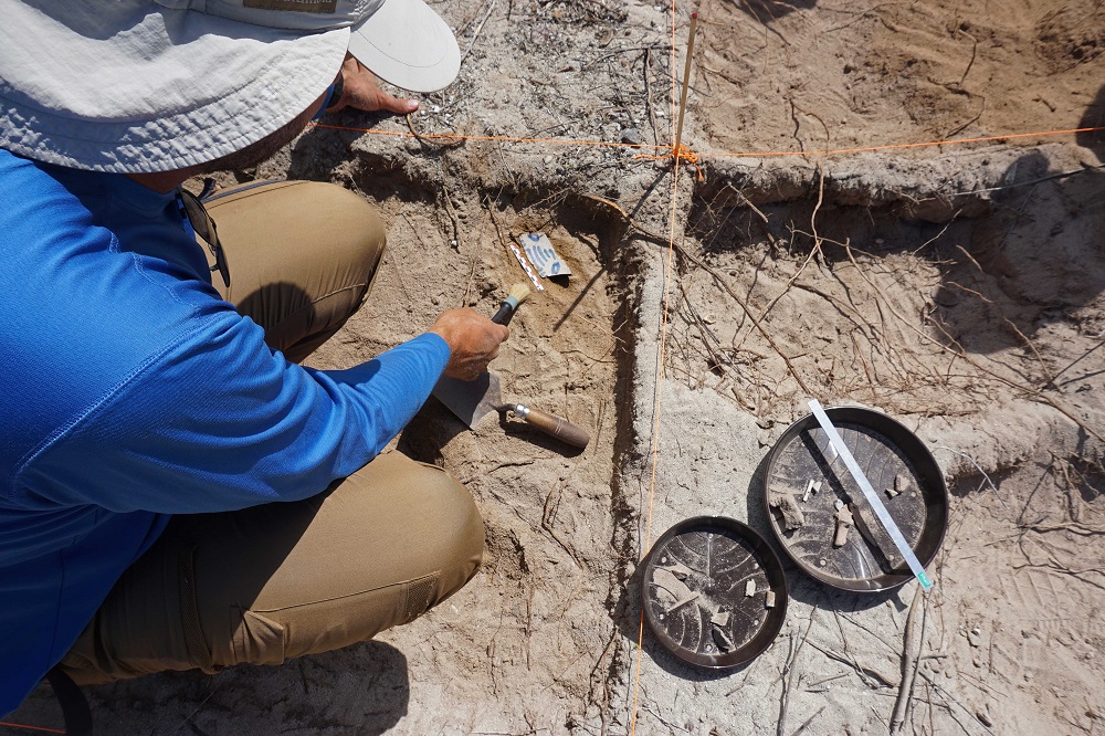 Excavations on the island of Klein Bonaire