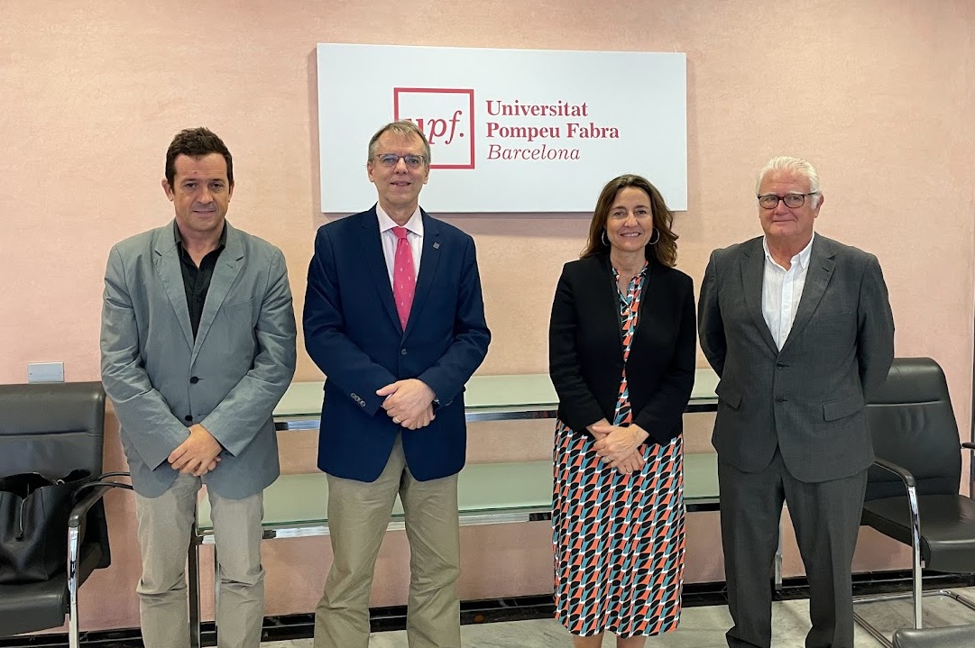 D'esquerra a dreta: Miquel Oliver, Oriol Amat, Mercè Conesa i Pere Serra Imatge inicial - D'esquerra a dreta: Miquel Oliver, Oriol Amat, Mercè Conesa i Pere Serra