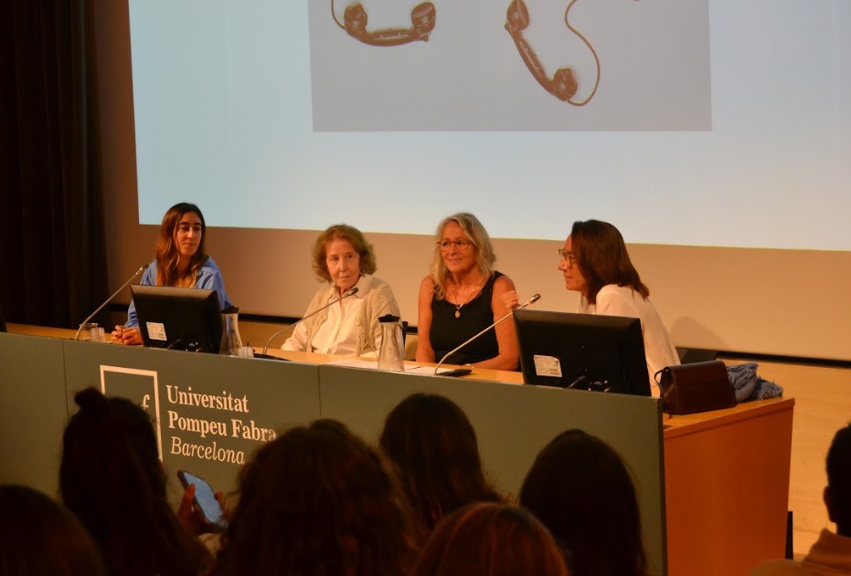 D'esquerra a dreta: Maria Pérez Bermejo, Mercè Cucurny Pujol-Xicoy, Matilde Obradors i Muntsa Dachs Imatge inicial - D'esquerra a dreta: Maria Pérez Bermejo, Mercè Cucurny Pujol-Xicoy, Matilde Obradors i Muntsa Dachs