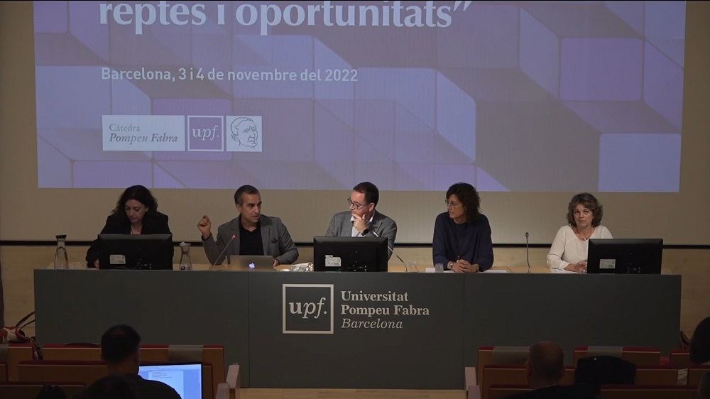 De izquierda a derecha: Ona Domènech, Màrius Martínez, José Antonio Moreno,  Imma Ribas y Mireia Trenchs