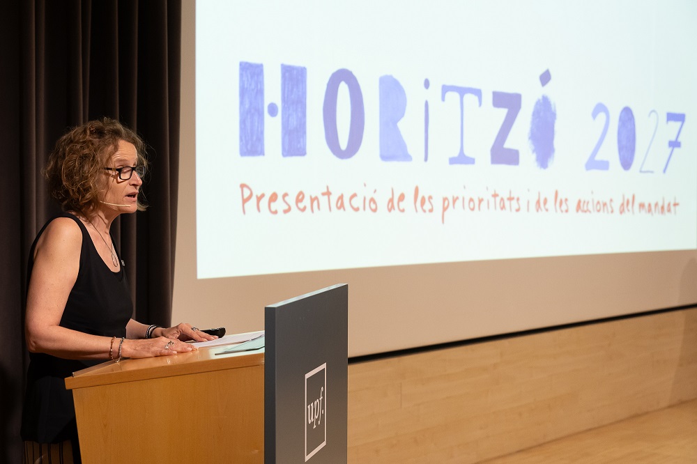 Laia de Nadal during her speech Imatge inicial - Laia de Nadal during her speech
