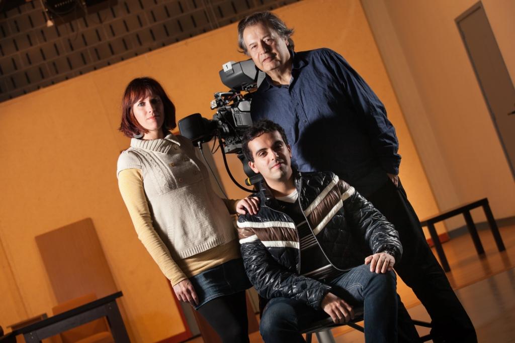 From left to right: Neus Ballús, Víctor Alonso and Jordi Balló (Photo: Frederic Camallonga)