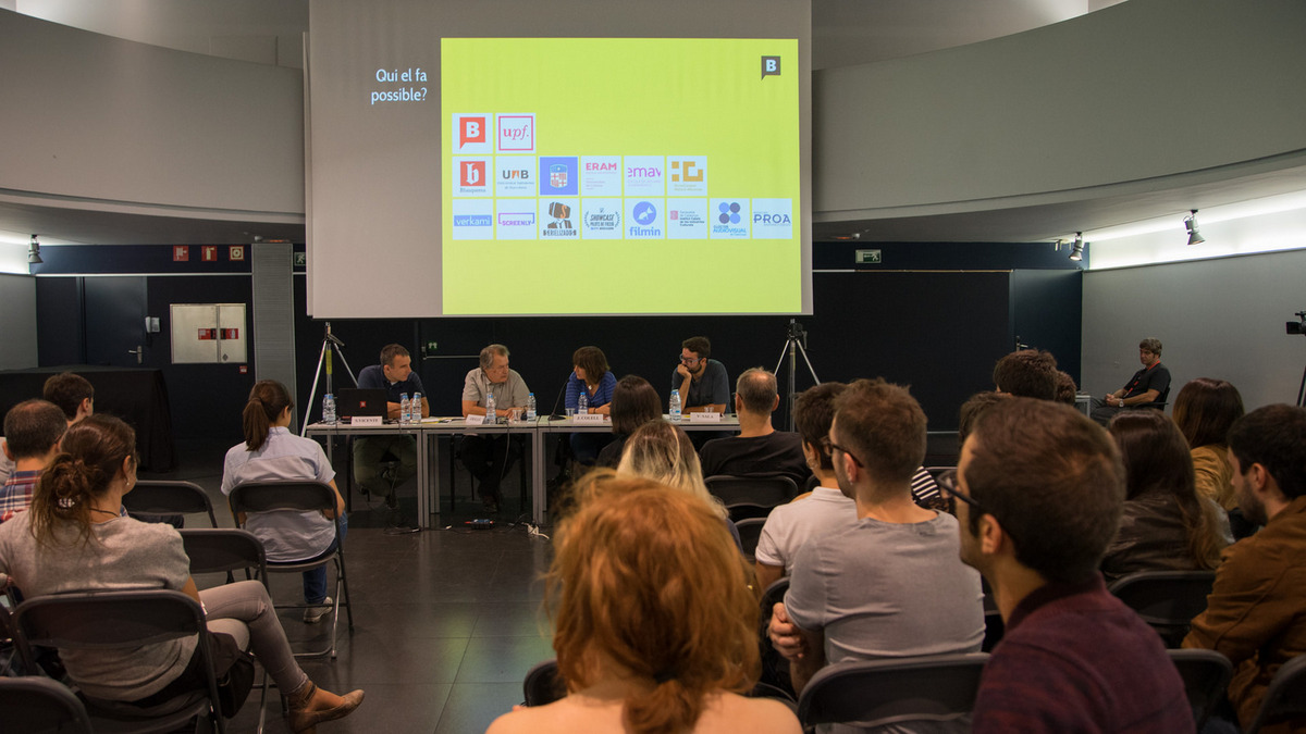 Presentació "Tube d'assaig" a la Sala Polivalent del campus del Poblenou de la UPF