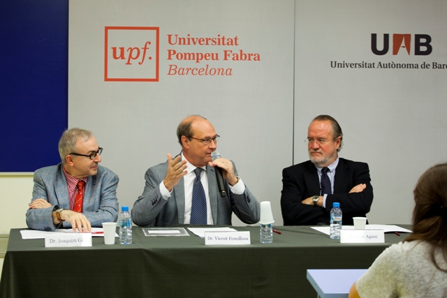 Joaquim Gea, Vicent Fonollosa i Àlvar Agustí - UPF Joaquim Gea, Vicent Fonollosa i Àlvar Agustí - UPF