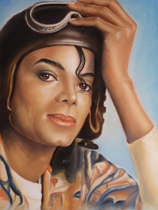 Retrato de Michael Jackson de Teresa Perich