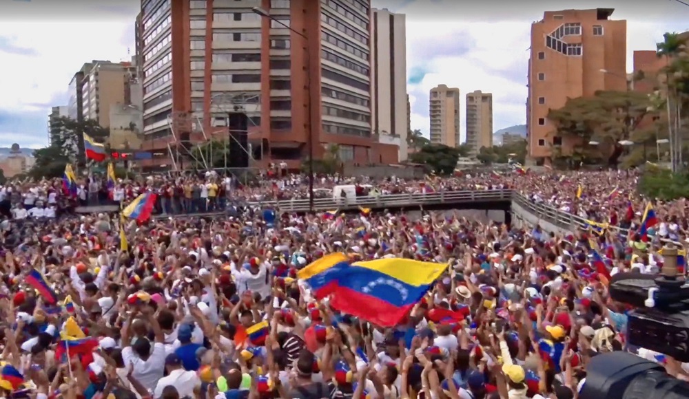 Una protesta en Venezuela contra su presidente, Nicolás Maduro. FOTO: Wikipedia Imatge inicial - Una protesta en Venezuela contra su presidente, Nicolás Maduro. FOTO: Wikipedia