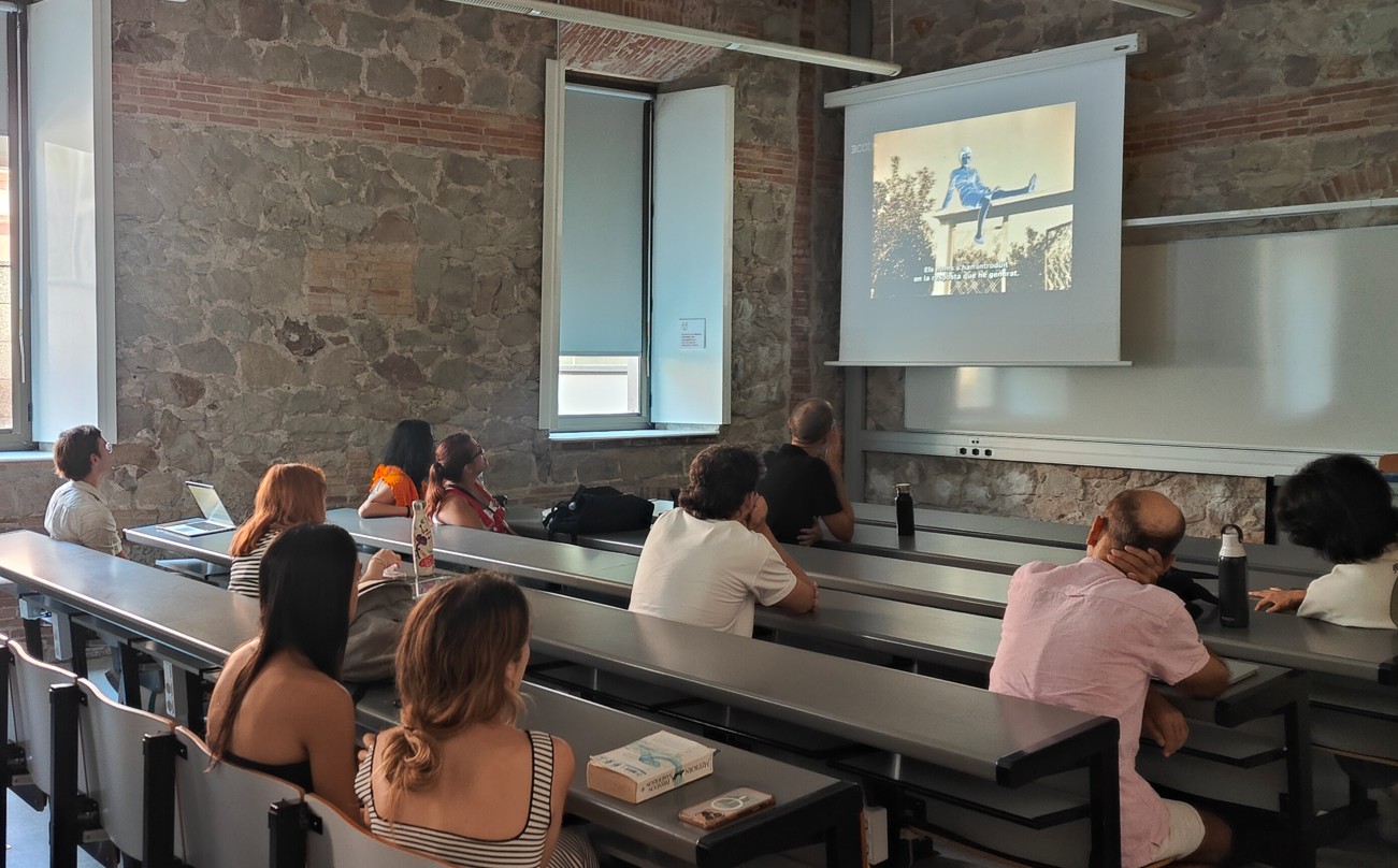Activitat social de la BISS en què es van projectar films del +RAIN Film Festival 2025, certamen de cinema creat amb IA impulsat per la UPF, amb un col·loqui posterior dels professors Ian Alan Paul i Rafael Ramírez