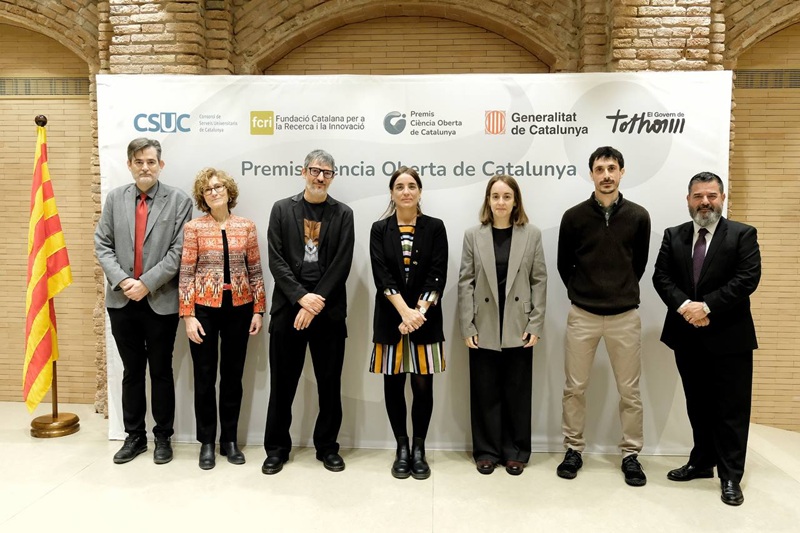 Els guardonats amb els Premis de Ciència Oberta de Catalunya. Foto: Departament de Recerca i Universitats Imatge inicial - Els guardonats amb els Premis de Ciència Oberta de Catalunya. Foto: Departament de Recerca i Universitats