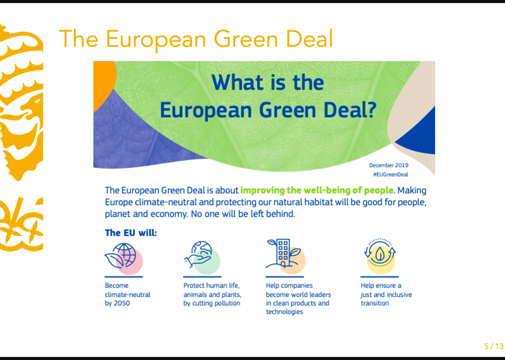 Jean Monnet Chair Seminar - Innovation and Transition to Greener Energies within the European Green Deal