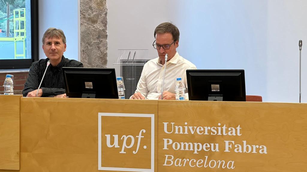 Angel Lozano and Ruben Bonet during the event's kickoff Imatge inicial - Angel Lozano and Ruben Bonet during the event's kickoff