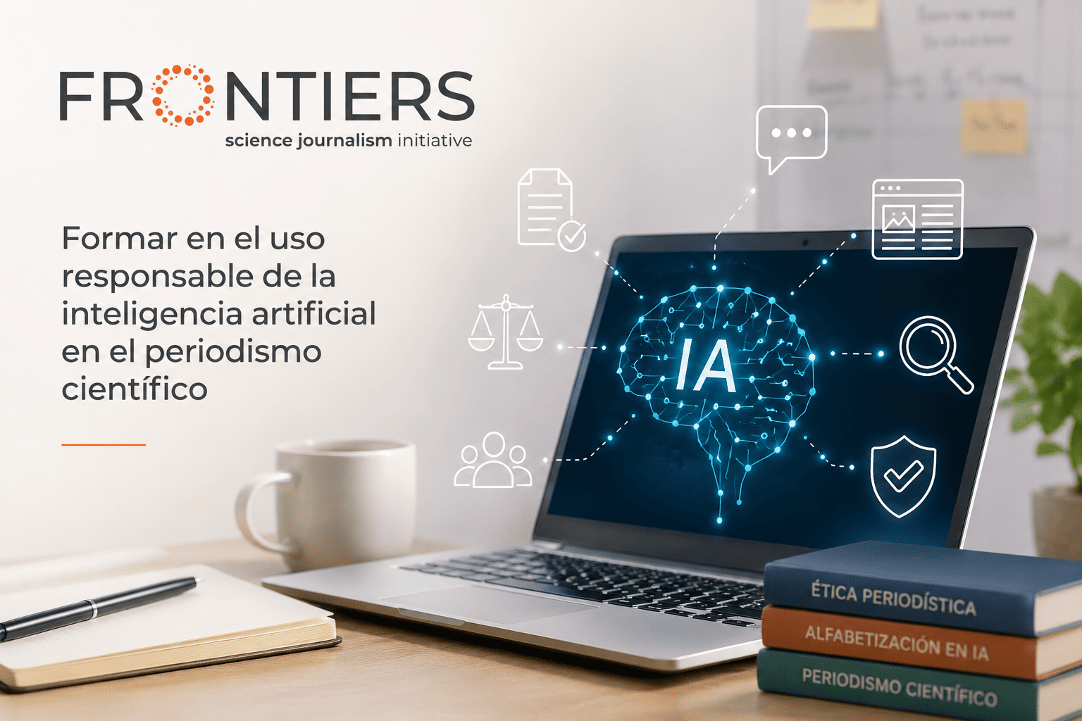 Imatge conceptual generada amb intel·ligència artificial a partir d'instruccions de les autores. Inclou el logotip del projecte europeu FRONTIERS. Imatge inicial - Imatge conceptual generada amb intel·ligència artificial a partir d'instruccions de les autores. Inclou el logotip del projecte europeu FRONTIERS.