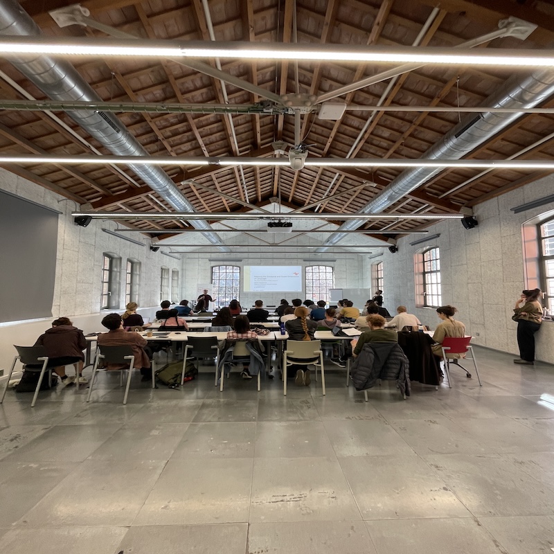 The workshop and the conference took place in the beautiful Sala Nau at the Poblenou Campus, UPF Imatge inicial - The workshop and the conference took place in the beautiful Sala Nau at the Poblenou Campus, UPF