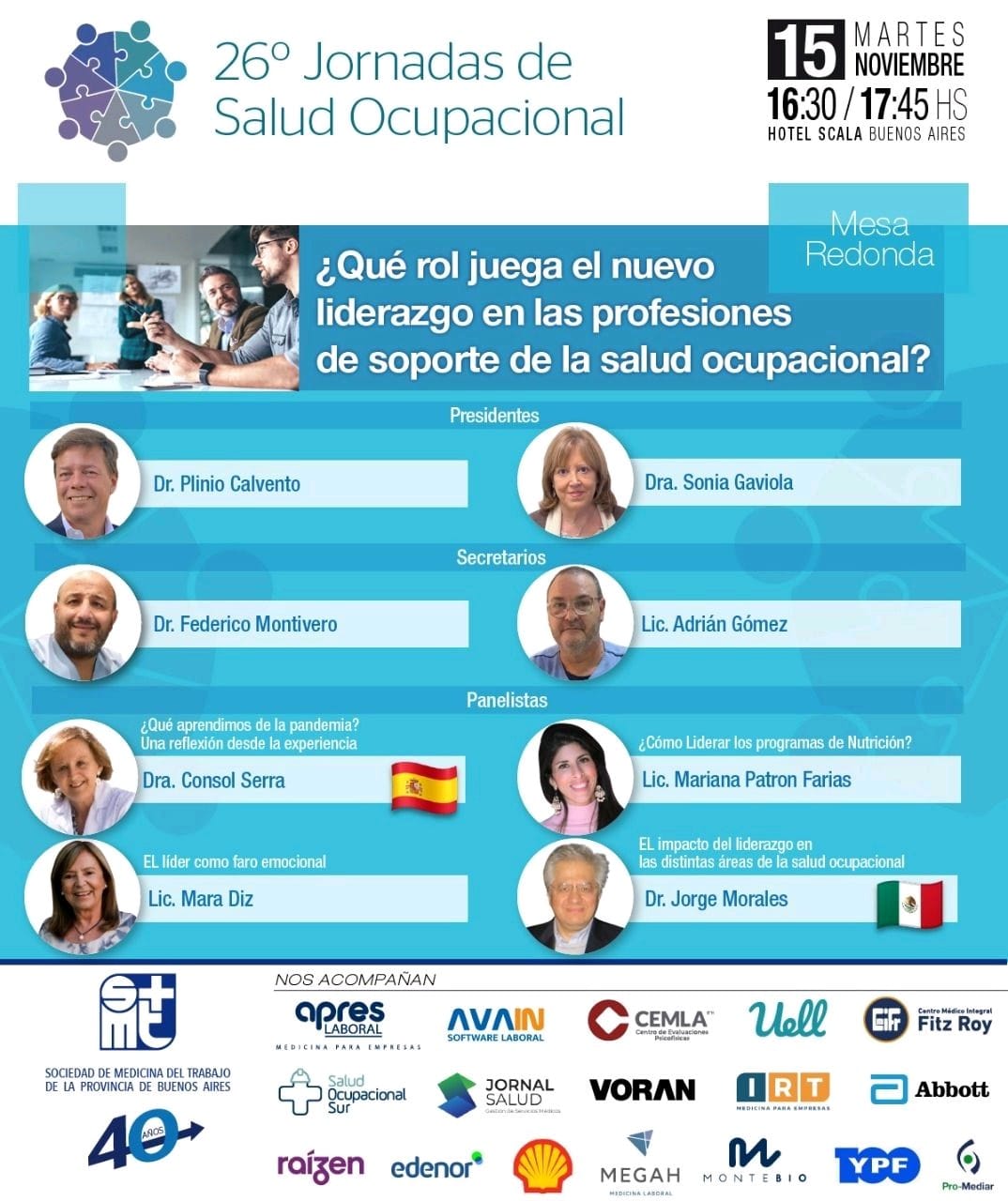 26 Jornada de Salud Ocupacional 15 de noviembre de 2022 en Buenos Aires.