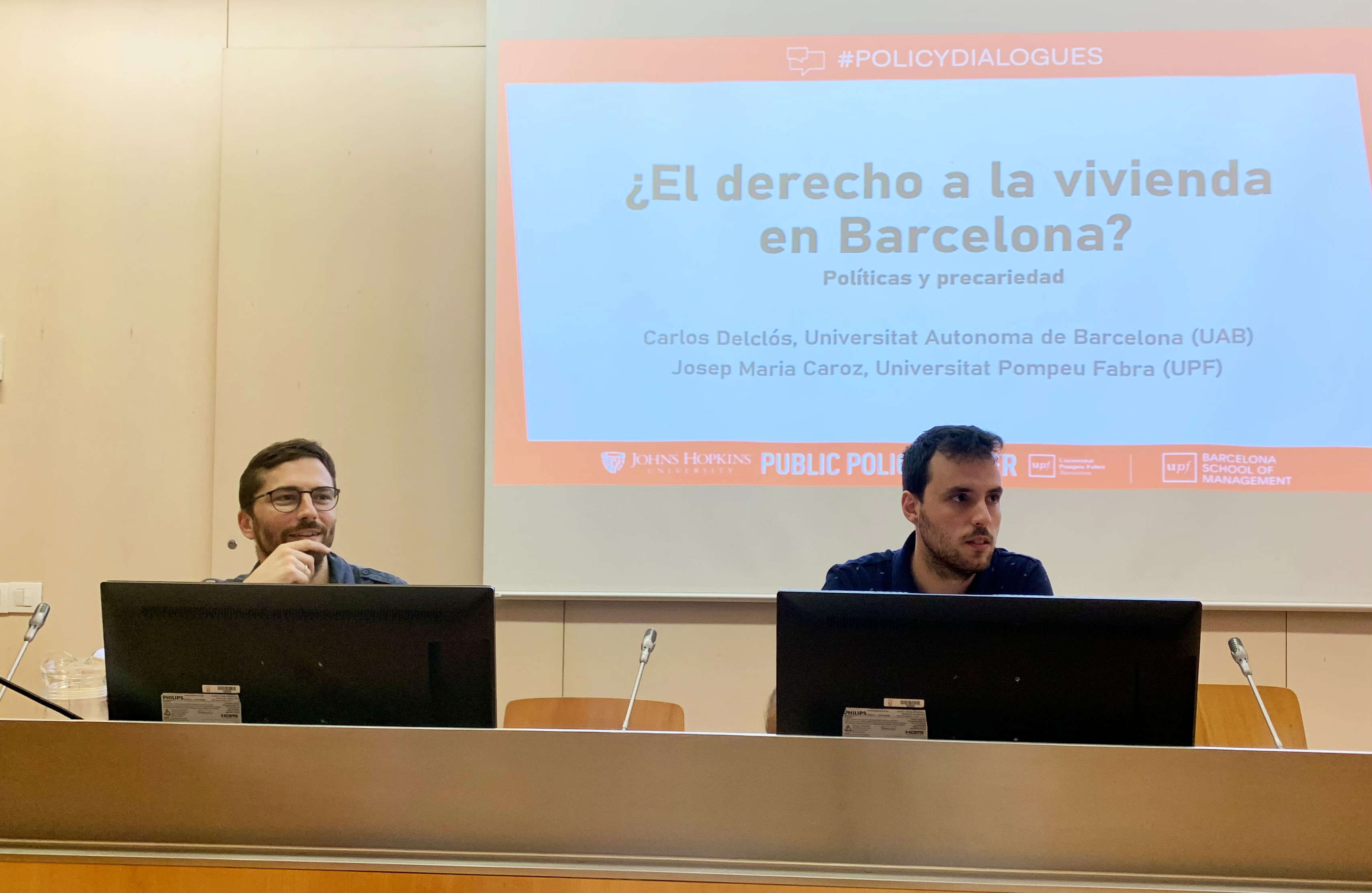 Speakers: Carlos Delclós and Josep María Caroz Imatge inicial - Speakers: Carlos Delclós and Josep María Caroz