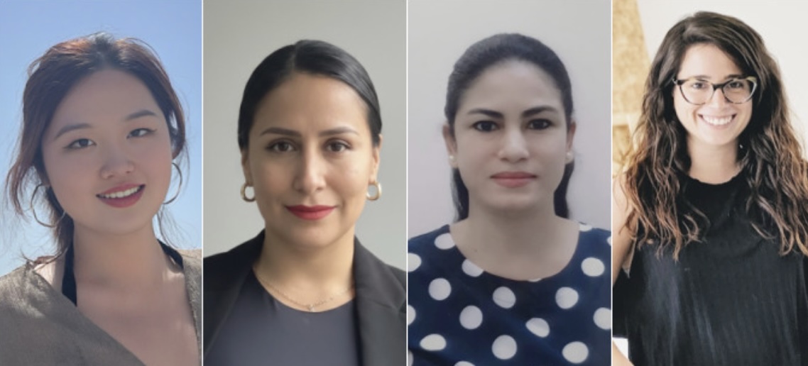 From left to right: Lanruo Mao, Natalia Kariluz Molina Valer, Kristel Didi Núñez Villarreal, and Olga Raurell Rifà, the new PhD candidates of the CAS Research Group Imatge inicial - From left to right: Lanruo Mao, Natalia Kariluz Molina Valer, Kristel Didi Núñez Villarreal, and Olga Raurell Rifà, the new PhD candidates of the CAS Research Group