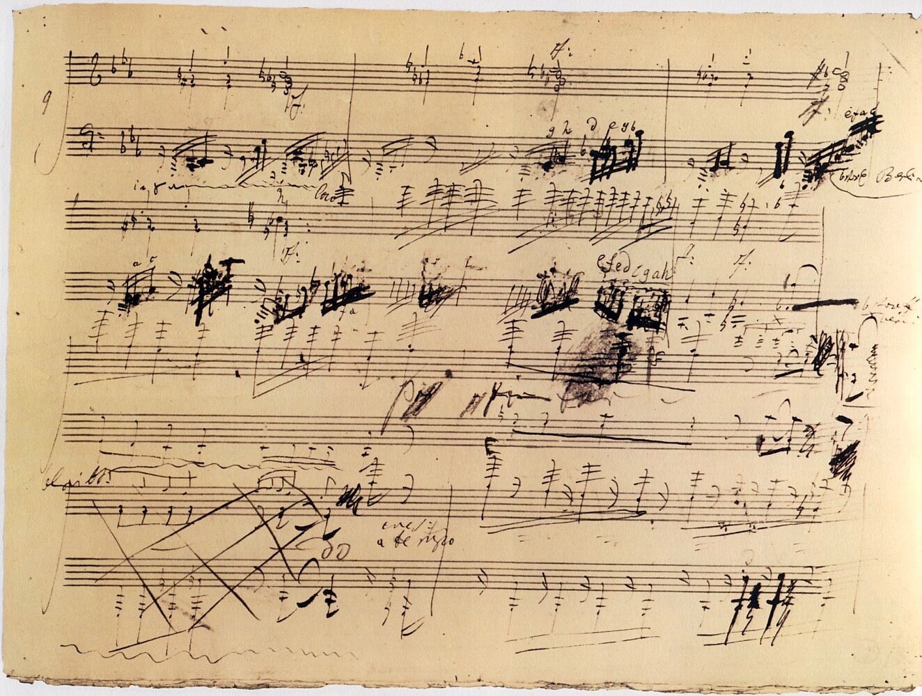 Beethoven, manuscrito, sonata para piano op. 111 Beethoven, manuscrito, sonata para piano op. 111