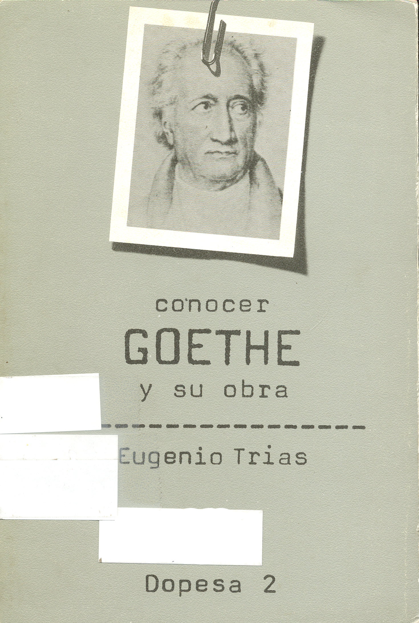 Conocer Goethe
