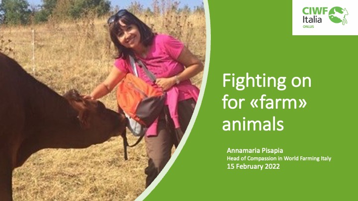 Annamaria Pisapia, from Compassion in World Farming