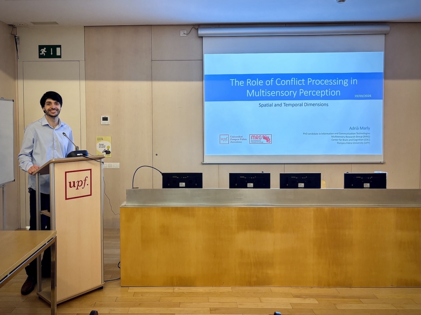 Adria defending his doctoral thesis Imatge inicial - Adria defending his doctoral thesis