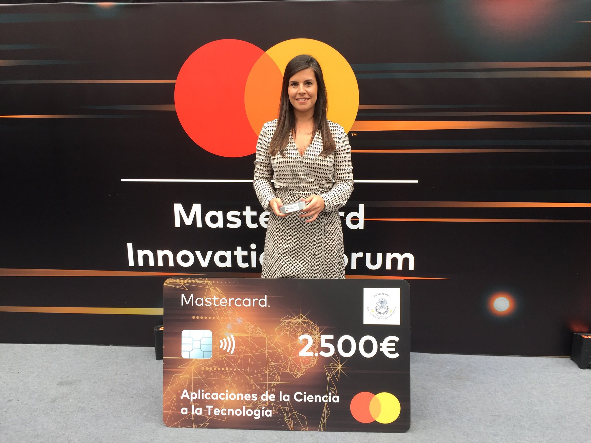 Ana Freire awarded by the Fundation of the Royal Spanish Academy of Sciences and Mastercard